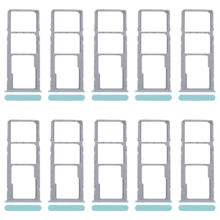 For Realme C53 India RMX3762 10pcs Original SIM Card Tray + SIM Card Tray + Micro SD Card Tray, For Realme C53 India(Original)