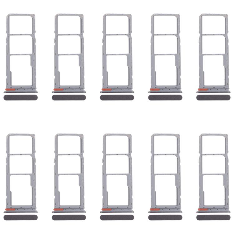 For Realme C75 4G RMX3941 10pcs Original SIM Card Tray + SIM Card Tray + Micro SD Card Tray, For Realme C75 4G(Original)