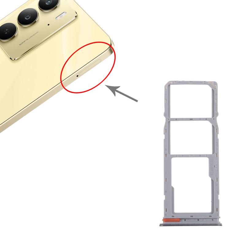 For Realme C75 4G RMX3941 10pcs Original SIM Card Tray + SIM Card Tray + Micro SD Card Tray, For Realme C75 4G(Original)