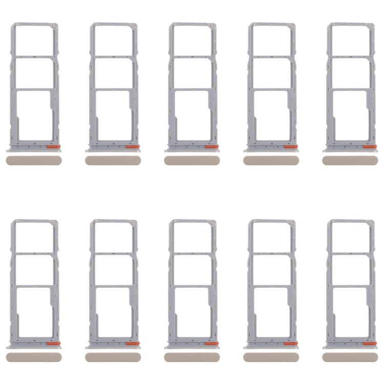 For Realme C75 4G RMX3941 10pcs Original SIM Card Tray + SIM Card Tray + Micro SD Card Tray, For Realme C75 4G(Original)