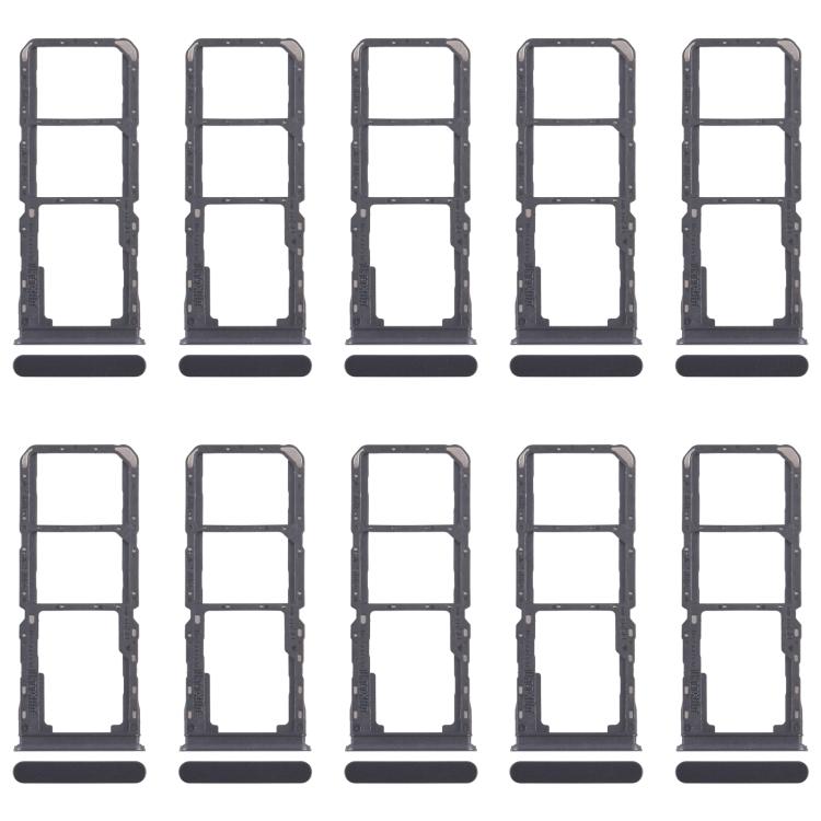 For Realme 11x 5G RMX3785 10pcs Original SIM Card Tray + SIM Card Tray + Micro SD Card Tray, For Realme 11x 5G(Original)