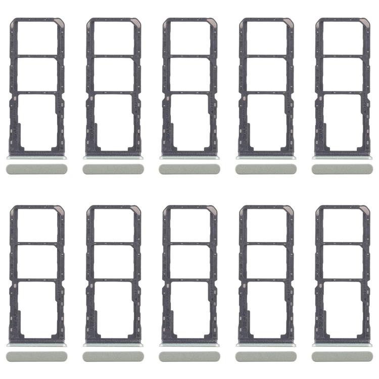 For Realme 11x 5G RMX3785 10pcs Original SIM Card Tray + SIM Card Tray + Micro SD Card Tray, For Realme 11x 5G(Original)