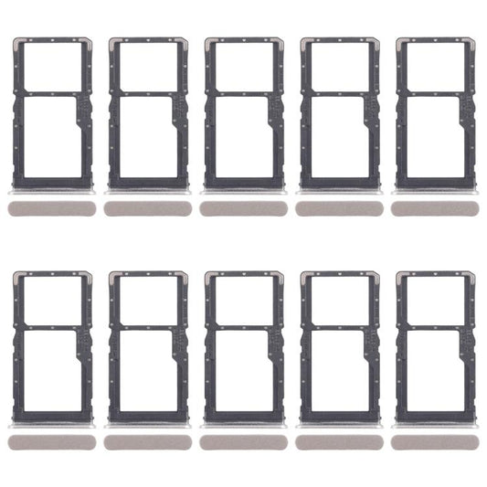 For Realme 10 Pro 5G RMX3663 RMX3660 RMX3661 10pcs Original SIM Card Tray + SIM Card Tray / Micro SD Card Tray, For Realme 10 Pro 5G(Original)
