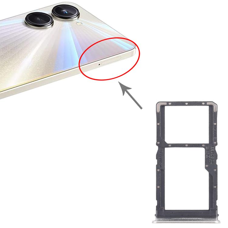 For Realme 10 Pro 5G RMX3663 RMX3660 RMX3661 10pcs Original SIM Card Tray + SIM Card Tray / Micro SD Card Tray, For Realme 10 Pro 5G(Original)