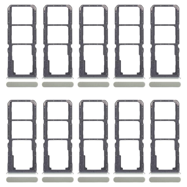 For Realme C67 5G 10pcs Original SIM Card Tray + SIM Card Tray + Micro SD Card Tray, For Realme C67 5G(Original)