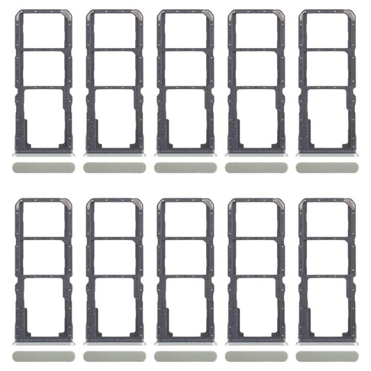 For Realme C67 5G 10pcs Original SIM Card Tray + SIM Card Tray + Micro SD Card Tray, For Realme C67 5G(Original)