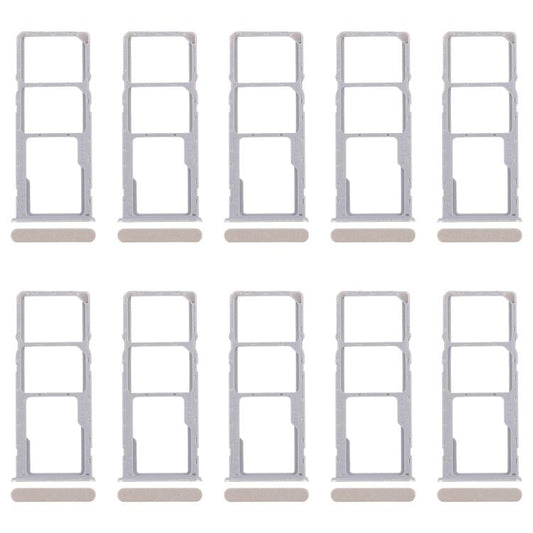 For Realme Narzo N53 4G 10pcs Original SIM Card Tray + SIM Card Tray + Micro SD Card Tray, For Realme Narzo N53 4G (Original)