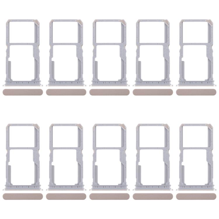 For Realme 14x India 10pcs Original SIM Card Tray + SIM Card Tray / Micro SD Card Tray, For Realme 14x India (Original)
