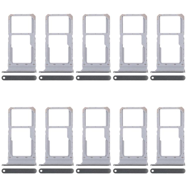For Realme 12x India 5G RMX3998 10pcs Original SIM Card Tray + SIM Card Tray / Micro SD Card Tray, For Realme 12x India 5G (Original)
