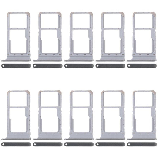 For Realme 12x India 5G RMX3998 10pcs Original SIM Card Tray + SIM Card Tray / Micro SD Card Tray, For Realme 12x India 5G (Original)