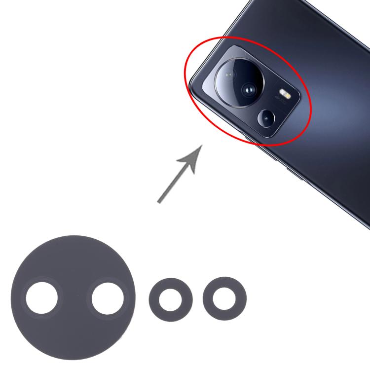 For Xiaomi 13 Lite 10pcs Back Camera Lens, For Xiaomi 13 Lite