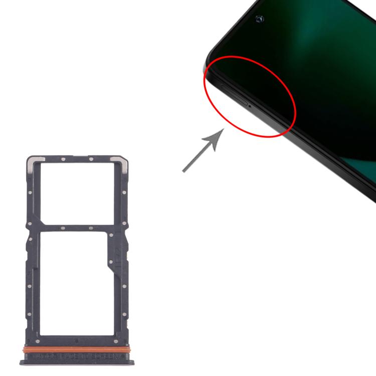 For Xiaomi Poco M6 Plus 10pcs Original SIM Card Tray + SIM Card Tray / Micro SD Card Tray, For Xiaomi Poco M6 Plus