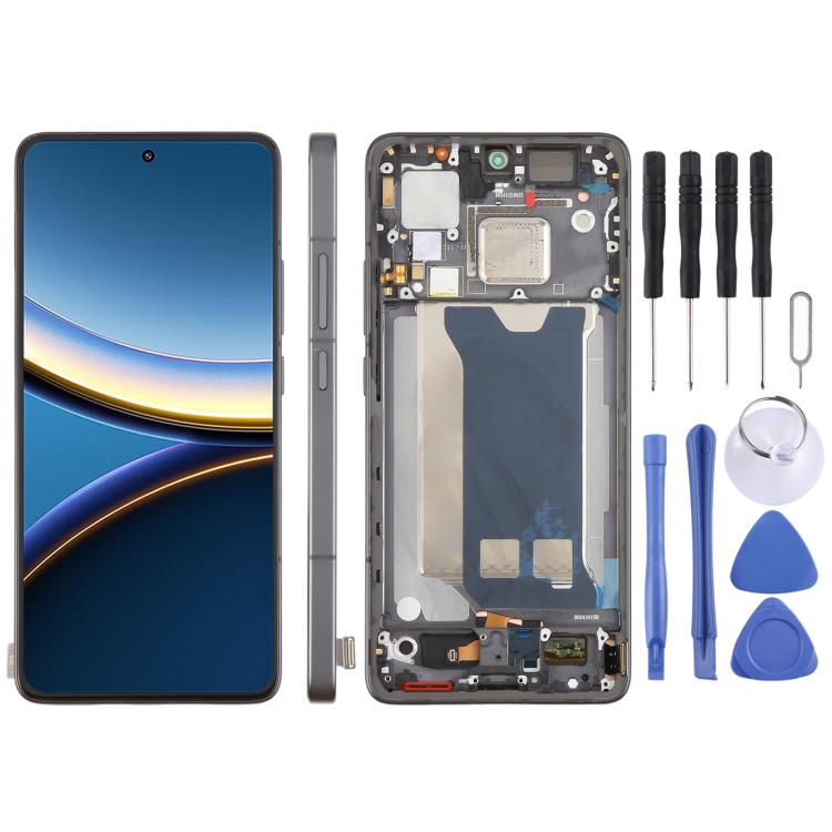 For Xiaomi Poco F7 Pro Original LCD Screen Digitizer Full Assembly with Frame, For Xiaomi Poco F7 Pro(Original)