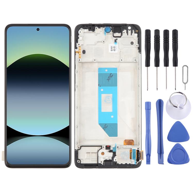 For Xiaomi Redmi Note 14 4G Global OLED LCD Screen Digitizer Full Assembly with Frame, For Xiaomi Redmi Note 14 4G Global(OLED)