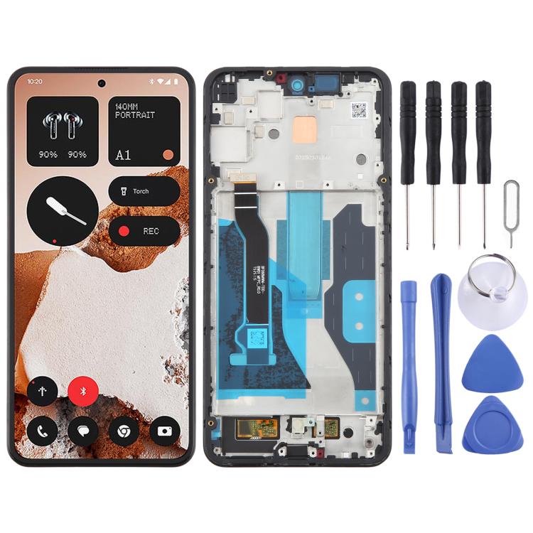 For Nothing CMF Phone 2 Pro A001 Original LCD Screen Digitizer Full Assembly with Frame, For Nothing CMF Phone 2 Pro(Original)