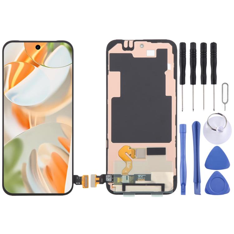 For Google Pixel 9 Pro XL GGX8B GZC4K GQ57S OLED LCD Screen Digitizer Full Assembly with Frame/Fingerprint Flex cable, For Google Pixel 9 Pro XL