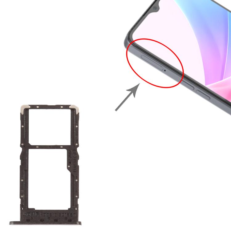 For OPPO A78 5G CPH2483 CPH2495 10pcs SIM Card Tray + SIM Card Tray / Micro SD Card Tray, For OPPO A78 5G