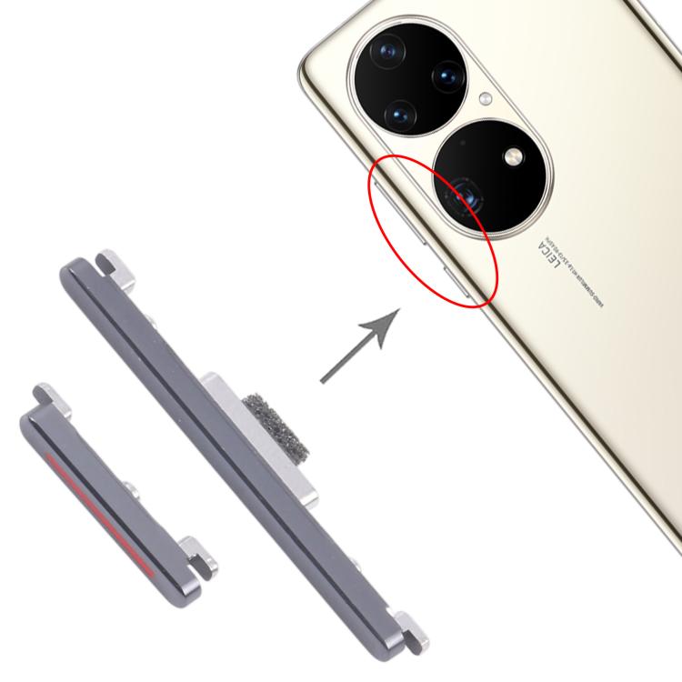 For Huawei P50 10pairs Original Power Button and Volume Control Button, For Huawei P50(Original)