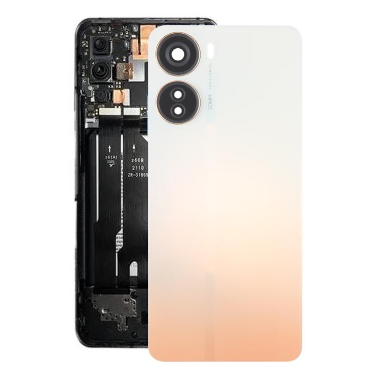 For ZTE Axon 40 Lite Plastic Battery Back Cover with Camera Lens Cover, For ZTE Axon 40 Lite(with Camera Cover)