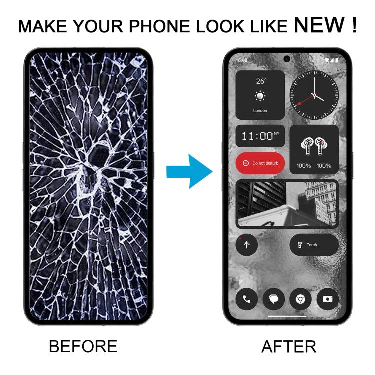 For Nothing Phone 2 A065 Original LCD Screen with Digitizer Full Assembly, For Nothing Phone 2 (Original)