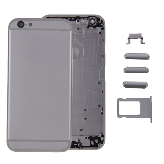 6 in 1 for iPhone 6 (Back Cover + Card Tray + Volume Control Key + Power Button + Mute Switch Vibrator Key + Sign) Full Assembly Housing Cover, For iPhone 6 (6 in 1)
