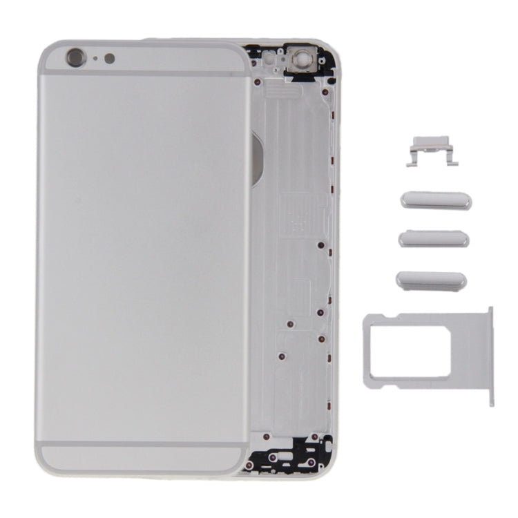 6 in 1 for iPhone 6 (Back Cover + Card Tray + Volume Control Key + Power Button + Mute Switch Vibrator Key + Sign) Full Assembly Housing Cover, For iPhone 6 (6 in 1)