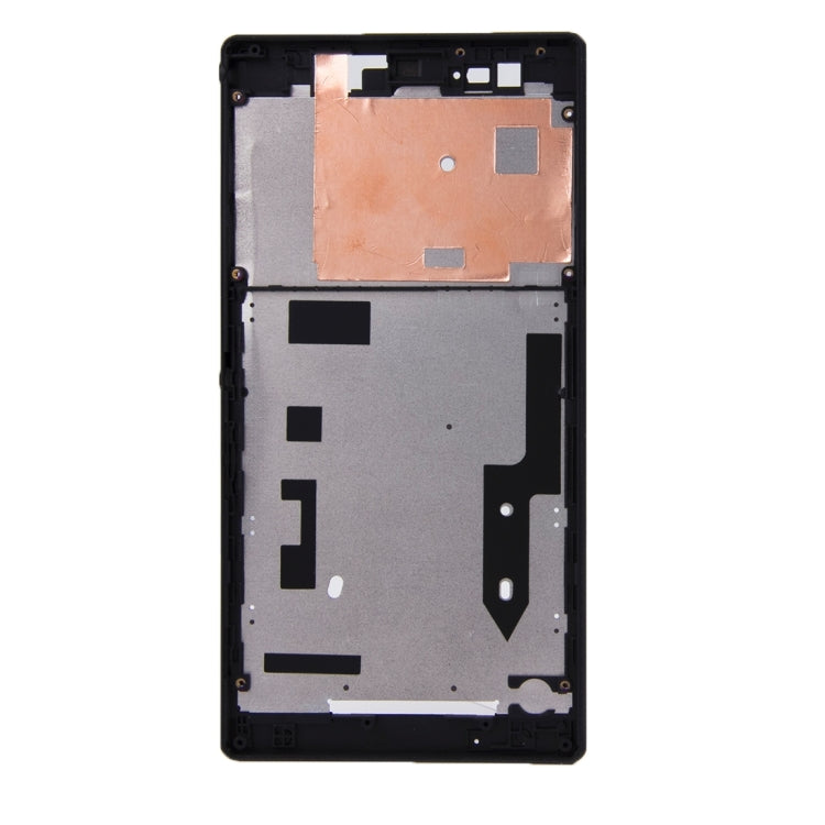 Front Housing  with Adhesive Sticker for Sony Xperia T2 Ultra, For Xperia T2 Ultra(Black)