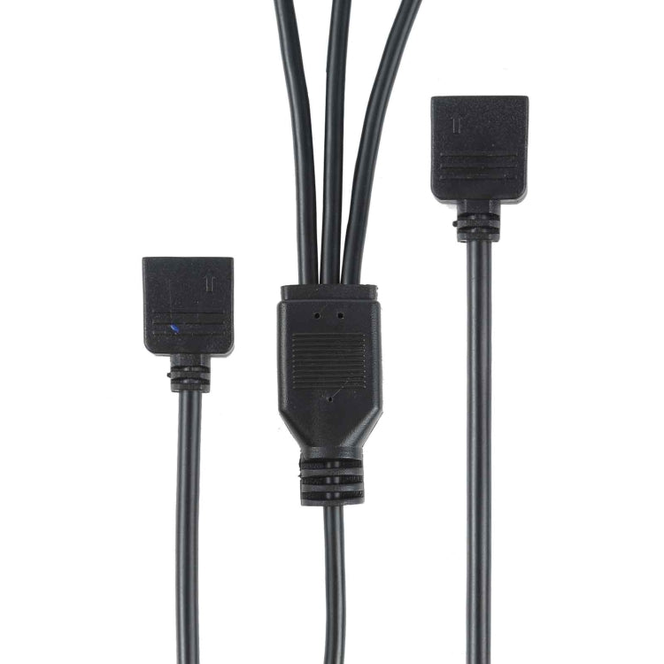 3 Pin 5V 1 to 3 Motherboard AURA RGB PC Cooling Extension Cable for Asus, 1 to 3