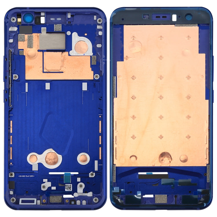 Front Housing LCD Frame Bezel Plate for HTC U11, For U11, For U11 (Red), For U11(Dark Blue), For U11 Front Black