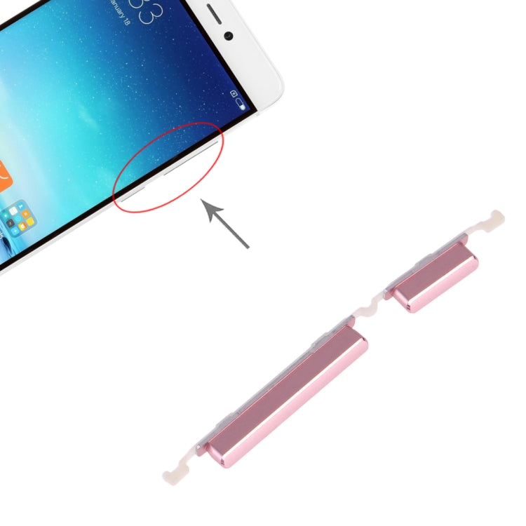 Power Button and Volume Control Button for Xiaomi Mi 5s, For Xiaomi Mi 5s