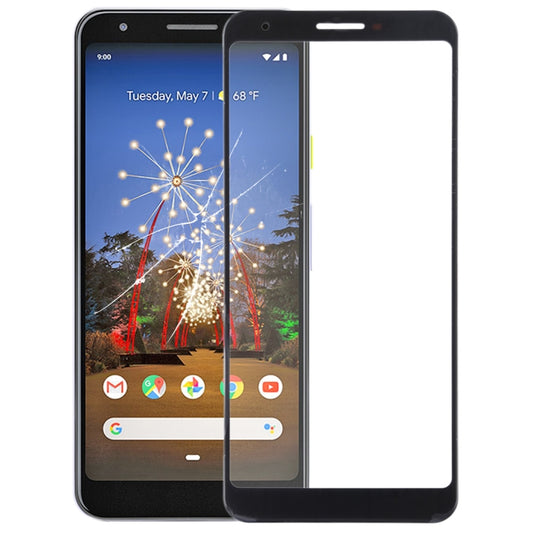 Front Screen Outer Glass Lens for Google Pixel 3a, For Google Pixel 3a