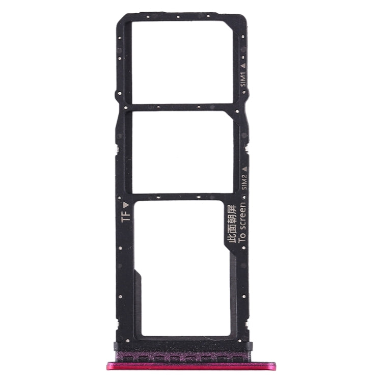 SIM Card Tray + SIM Card Tray + Micro SD Card Tray for Huawei Enjoy 10 / Honor Play 3, For Huawei Enjoy 10(Purplish Red), For Huawei Enjoy 10, For Huawei Enjoy 10 (Dark Blue)