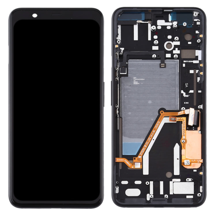 LCD Screen and Digitizer Full Assembly with Frame for Google Pixel 4XL, For Google Pixel 4XL(with Frame)
