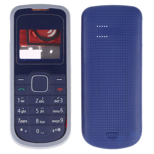 Full Housing Cover (Front Cover + Middle Frame Bezel + Battery Back Cover + Keyboard) for Nokia 1202, For Nokia 1202