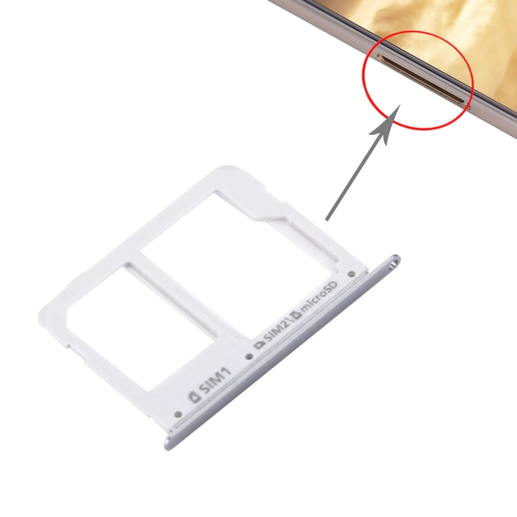 For Galaxy C7 / C7000 SIM Card Tray + Micro SD / SIM Card Tray, For C7 Grey, For C7 Gold