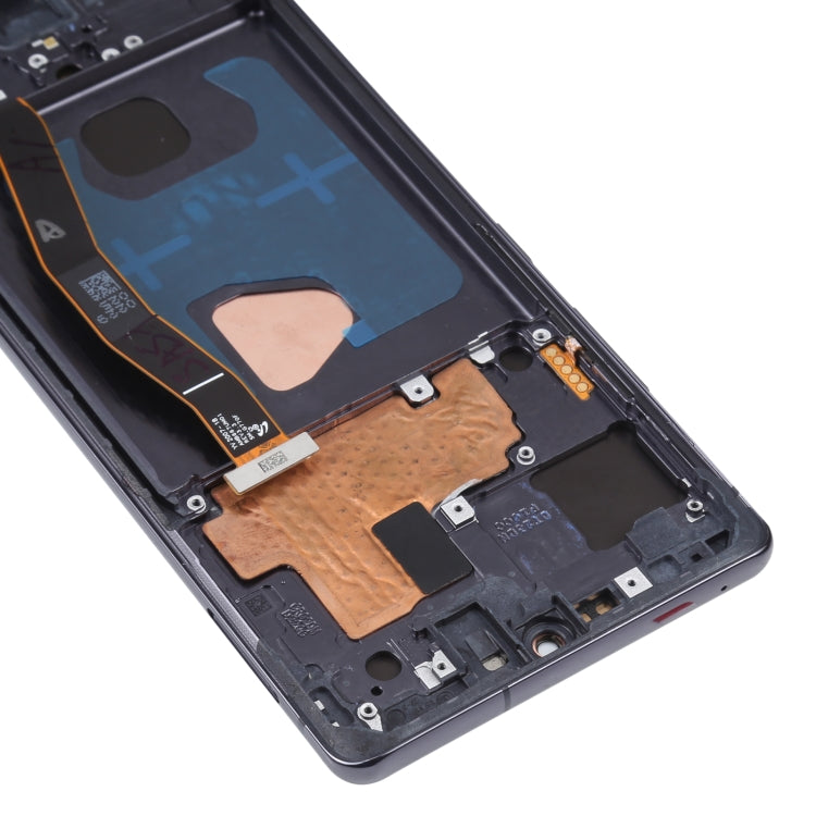 Original Super AMOLED Material LCD Screen and Digitizer Full Assembly with Frame for Galaxy S10 Lite, For Samsung Galaxy S10 Lite(Frame )
