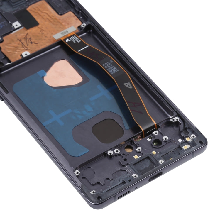 Original Super AMOLED Material LCD Screen and Digitizer Full Assembly with Frame for Galaxy S10 Lite, For Samsung Galaxy S10 Lite(Frame )