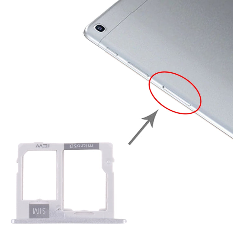 For Samsung Galaxy Tab A 10.1 (2019) / SM-T515 SIM Card Tray + Micro SD Card Tray, For Samsung Galaxy Tab A 10.1 (2019), For Galaxy Tab A 10.1 (2019)