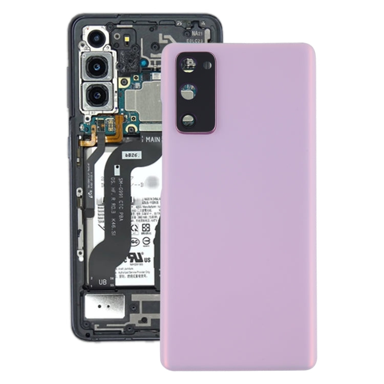 For Samsung Galaxy S20 FE Battery Back Cover with Camera Lens Frame, For Samsung Galaxy S20 FE(with Camera Cover)