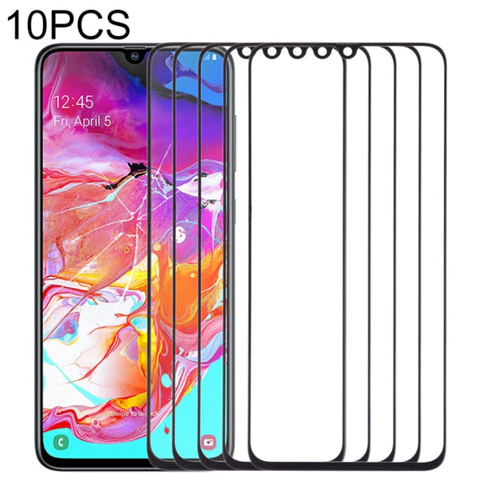 For Samsung Galaxy A70 10pcs Front Screen Outer Glass Lens , For Samsung Galaxy A70
