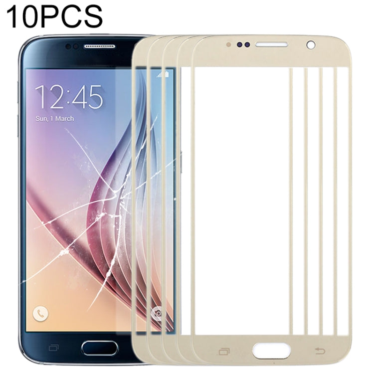 For Samsung Galaxy S6 / G920F 10pcs Front Screen Outer Glass Lens , For Samsung Galaxy S6