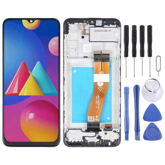 TFT Material LCD Screen and Digitizer Full Assembly With Frame for Samsung Galaxy M02s, For Samsung Galaxy M02s
