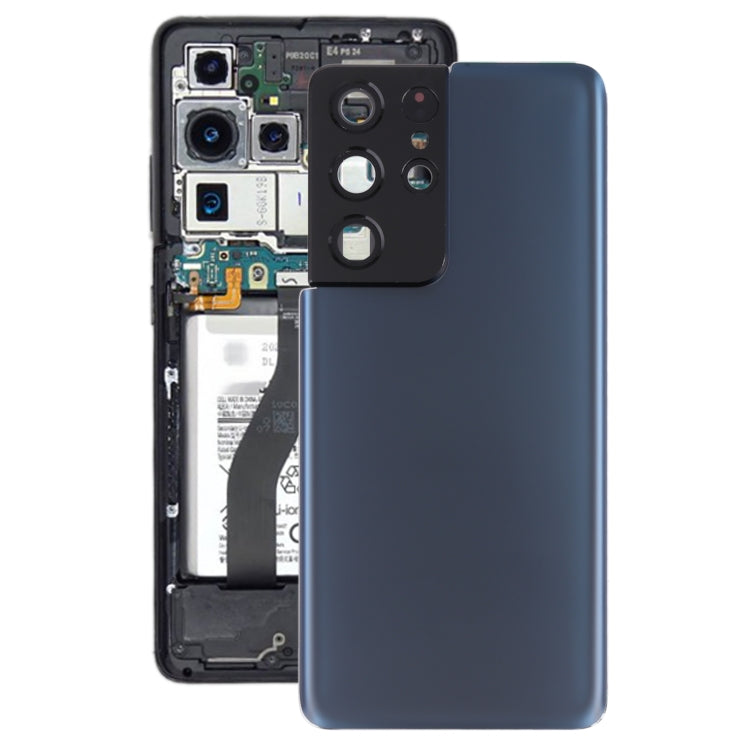 For Samsung Galaxy S21 Ultra 5G Battery Back Cover with Camera Lens Frame, For Samsung Galaxy S21 Ultra 5G(with Camera Cover)