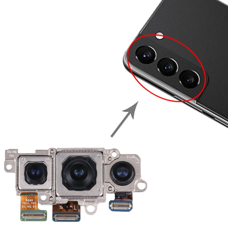 For Samsung Galaxy S22 5G SM-S901B Original Camera Set (Telephoto + Wide + Main Camera), For Samsung Galaxy S22 5G