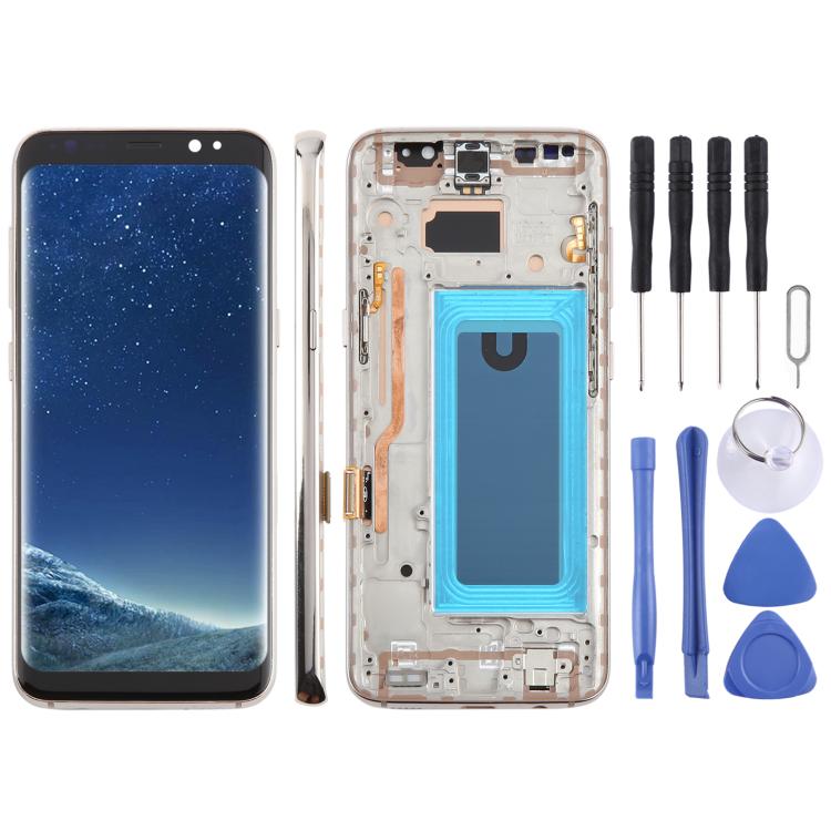 For Samsung Galaxy S8 SM-G950F 5.7 inch TFT LCD Screen Digitizer Full Assembly with Frame, For Samsung Galaxy S8 SM-G950F 5.7 inch (Not Fingerprint)