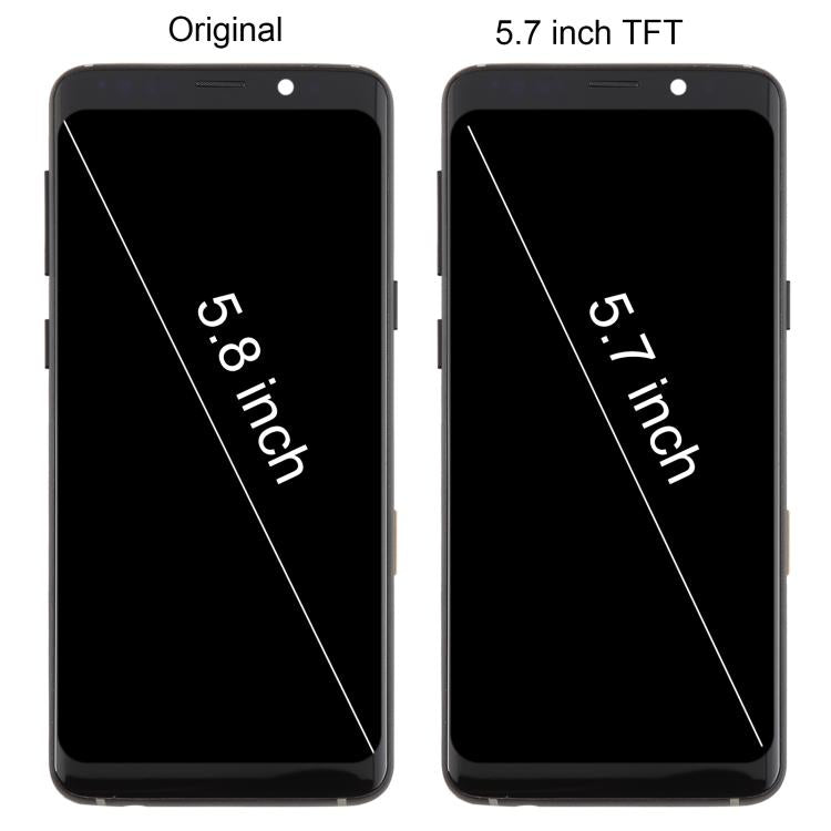 For Samsung Galaxy S9 SM-G960F 5.7 inch TFT LCD Screen Digitizer Full Assembly with Frame, For Samsung Galaxy S9 SM-G960F 5.7 inch (Not Fingerprint)