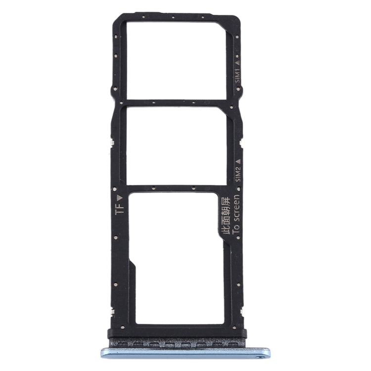SIM Card Tray + SIM Card Tray + Micro SD Card Tray for Huawei Y7p, For Huawei Y7p