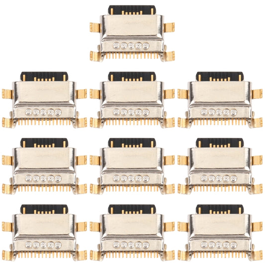 10 PCS Charging Port Connector for Xiaomi Redmi Note 8T, For Xiaomi Redmi Note 8T