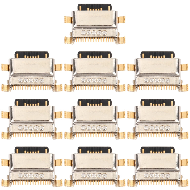 10 PCS Charging Port Connector for Xiaomi Redmi Note 9S / Redmi Note 9 Pro Max / Redmi Note 9 Pro (India) / Note 10 Lite , For Xiaomi Redmi Note 9S