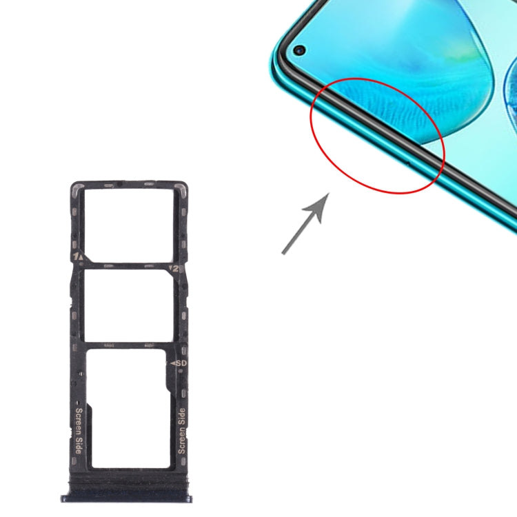 For Infinix Note 8i X683 SIM Card Tray + SIM Card Tray + Micro SD Card Tray, For Infinix Note 8i